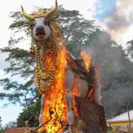 The cremation of a guru, Budakeling, Bali