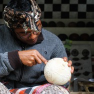 Coconut crafting, Ubud, Bali