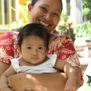 Cook and her daughter, Sulawesi