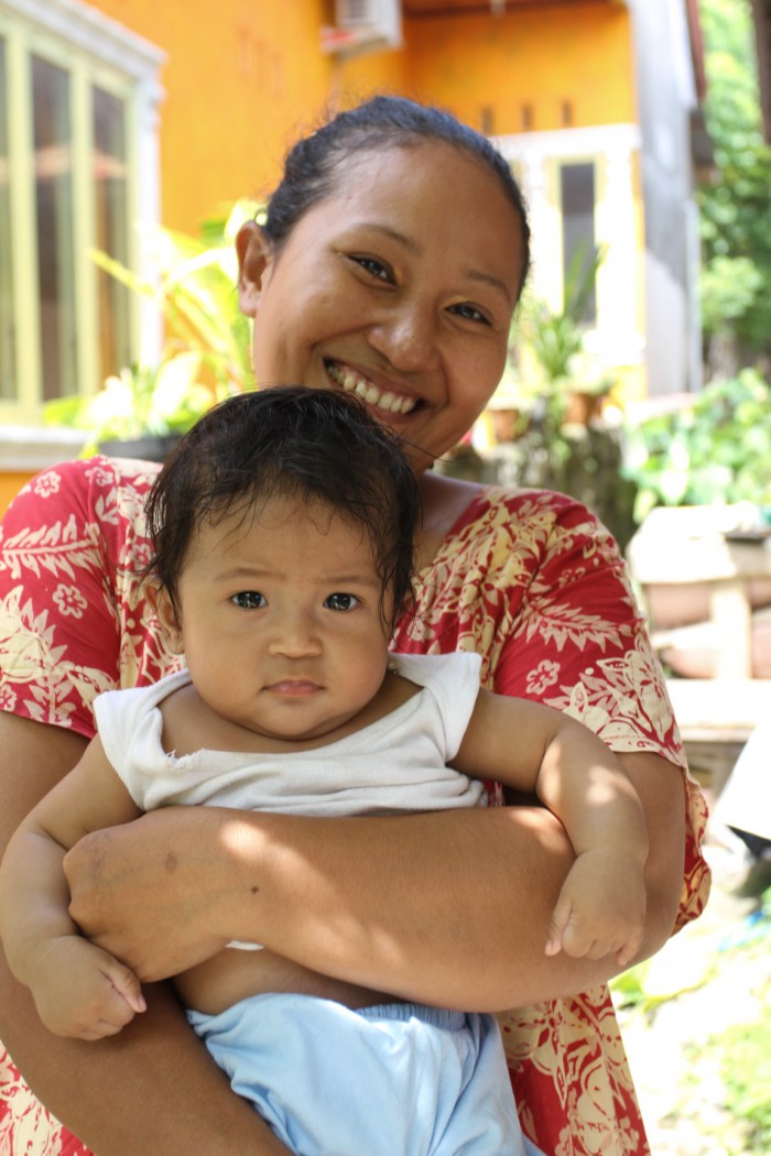 Cook and her daughter, Sulawesi