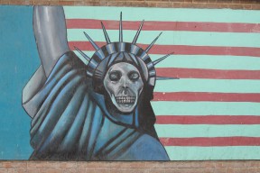 Mural on the former US embassy in Tehran